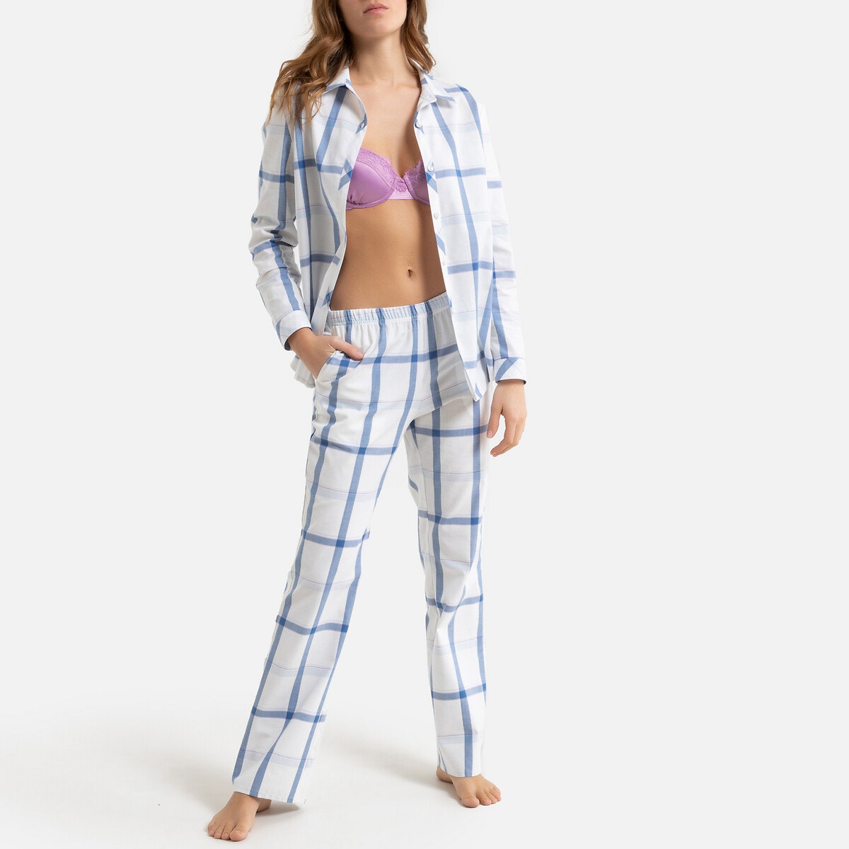 ΓΥΝΑΙΚΑ | Σύνολα ύπνου | Πυτζάμες Kαρό πιτζάμα με κουμπιά