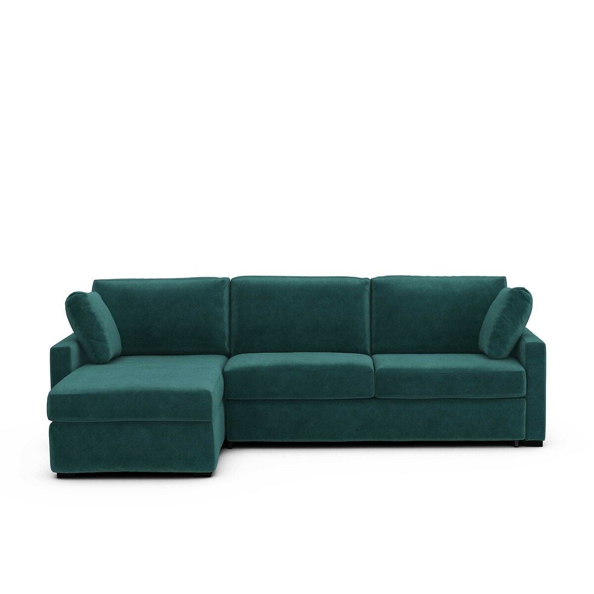 Σπίτι > Έπιπλα > Καθιστικό > Καναπέδες > Γωνιακοί καναπέδες Γωνιακός καναπές-κρεβάτι από βελούδο με στρώμα τεχνολογίας Bultex Μ160xΠ265xΥ85cm