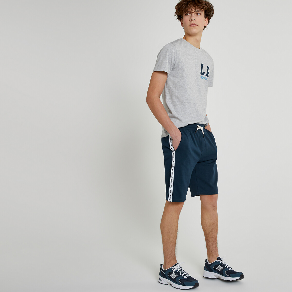 La Redoute Collections Βερμούδα με λωρίδα στα πλάγια