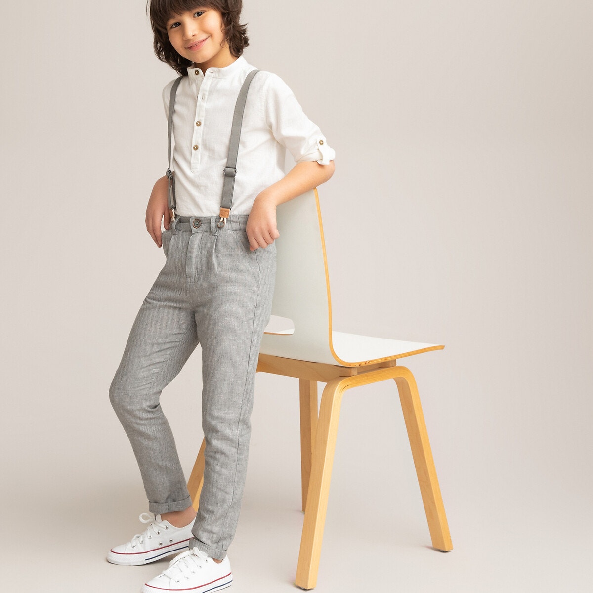 ΠΑΙΔΙ | Παντελόνια Παντελόνι chino με αφαιρούμενες τιράντες, 3-12 ετών