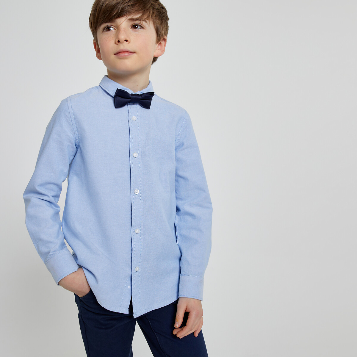 La Redoute Collections Πουκάμισο με αφαιρούμενο παπιγιόν