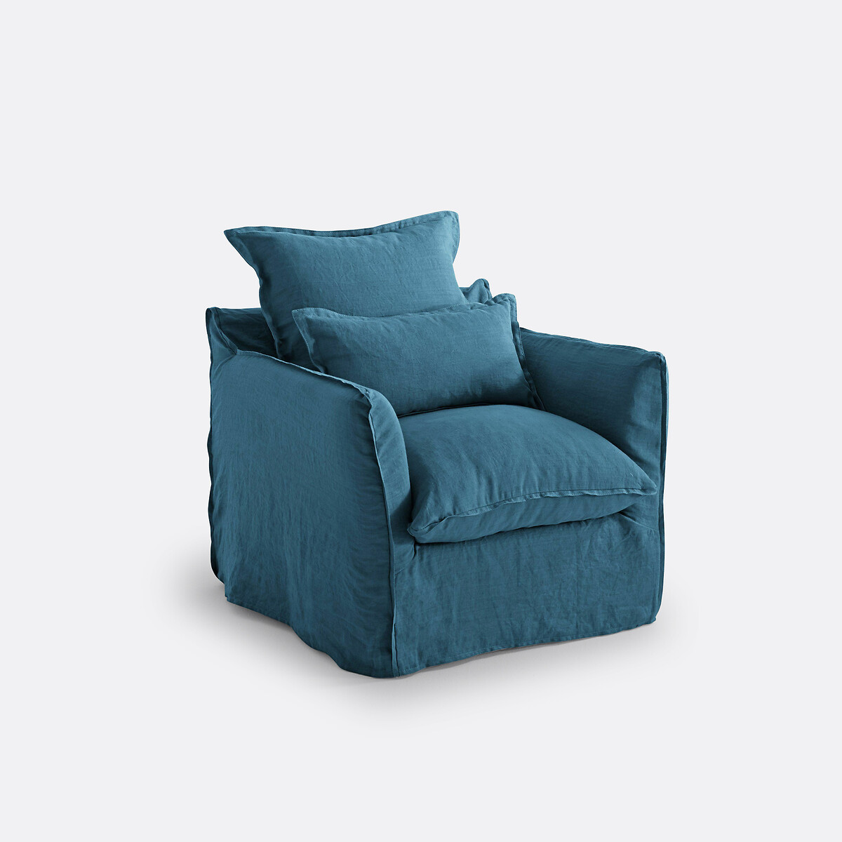La Redoute Interieurs Κάλυμμα για πολυθρόνα από λινό One size Μ91xΠ88xΥ90cm