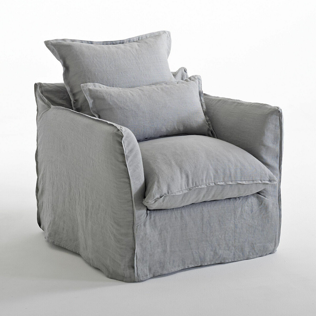 Κάλυμμα για πολυθρόνα από λινό One size Μ91xΠ88xΥ90cm
