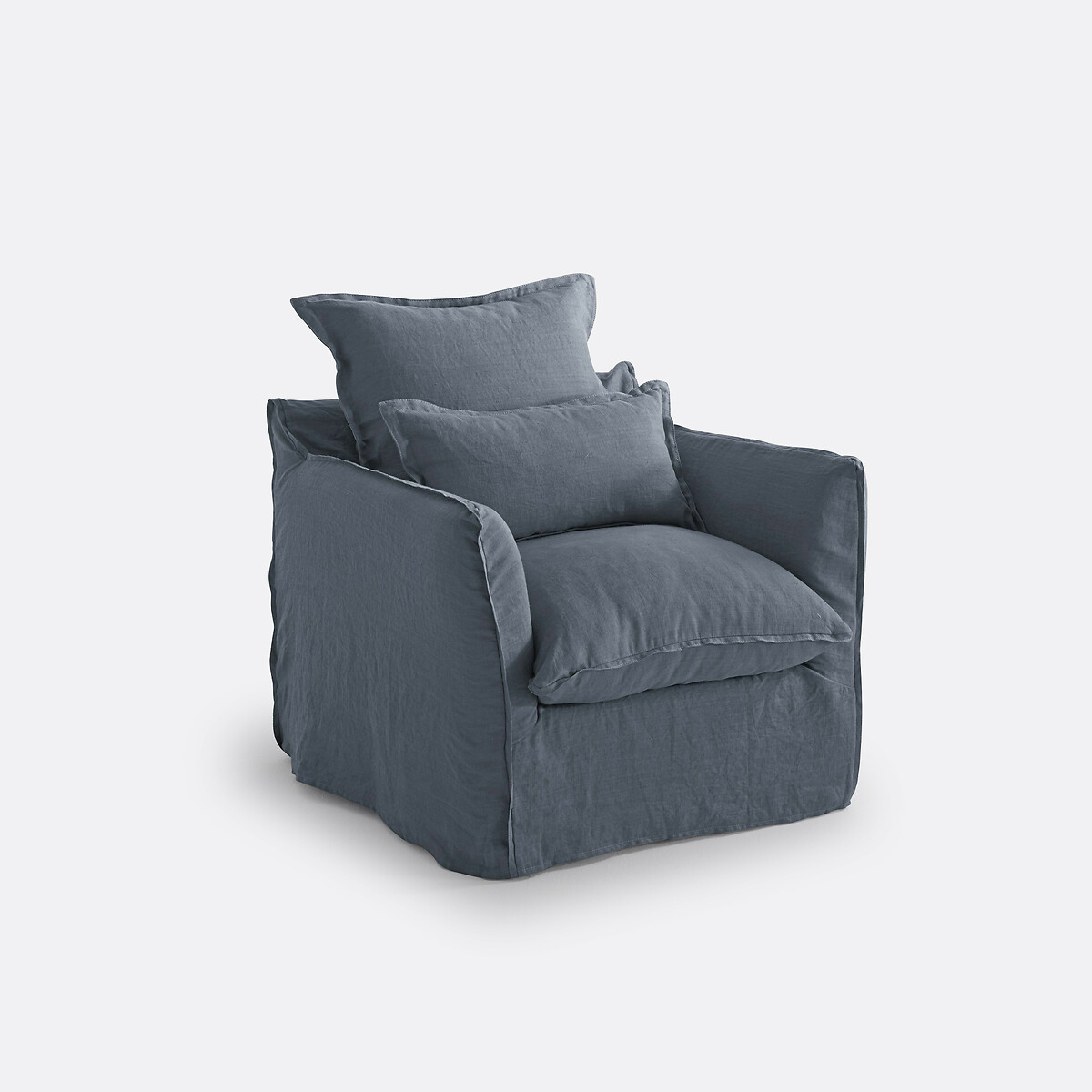 La Redoute Interieurs Κάλυμμα για πολυθρόνα από λινό One size Μ91xΠ88xΥ90cm
