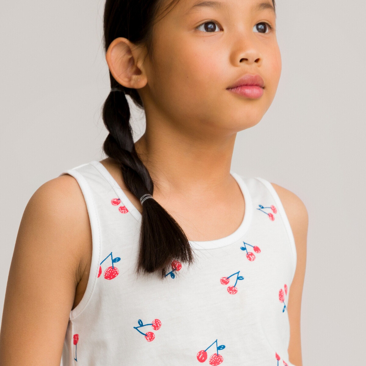 Αμάνικη μπλούζα με μοτίβο κεράσια, 3-12 ετών