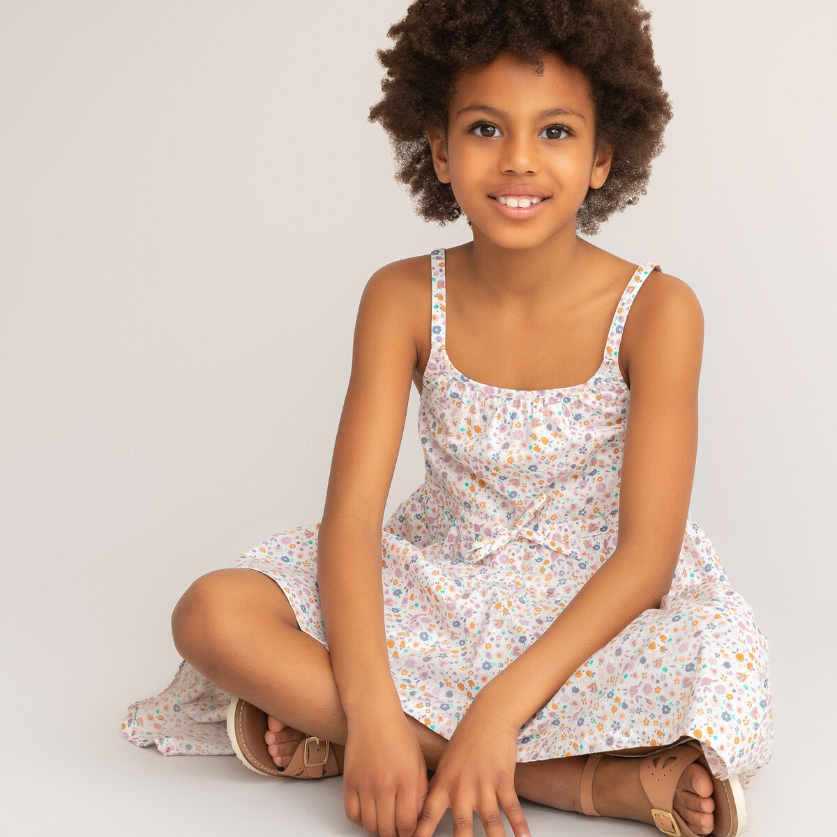 ΠΑΙΔΙ | Φορέματα | Αμάνικα Φλοράλ φόρεμα με λεπτές τιράντες, 3-12 ετών