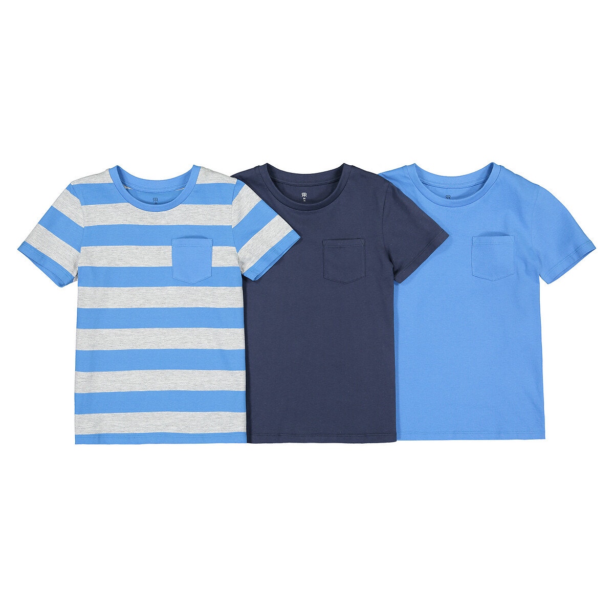 ΠΑΙΔΙ | Μπλούζες & Πουκάμισα | T-shirts Σετ 3 κοντομάνικα T-shirt με στρογγυλή λαιμόκοψη, 3-12 ετών