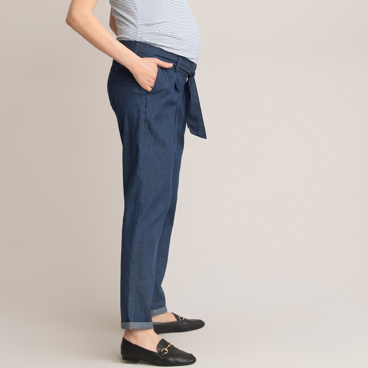 ΓΥΝΑΙΚΑ | Ρούχα Εγκυμοσύνης | Παντελόνια Παντελόνι εγκυμοσύνης από ελαφρύ ντένιμ