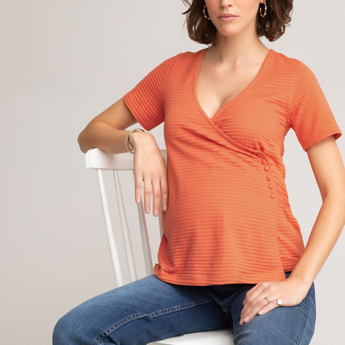 Κοντομάνικη μπλούζα εγκυμοσύνης
