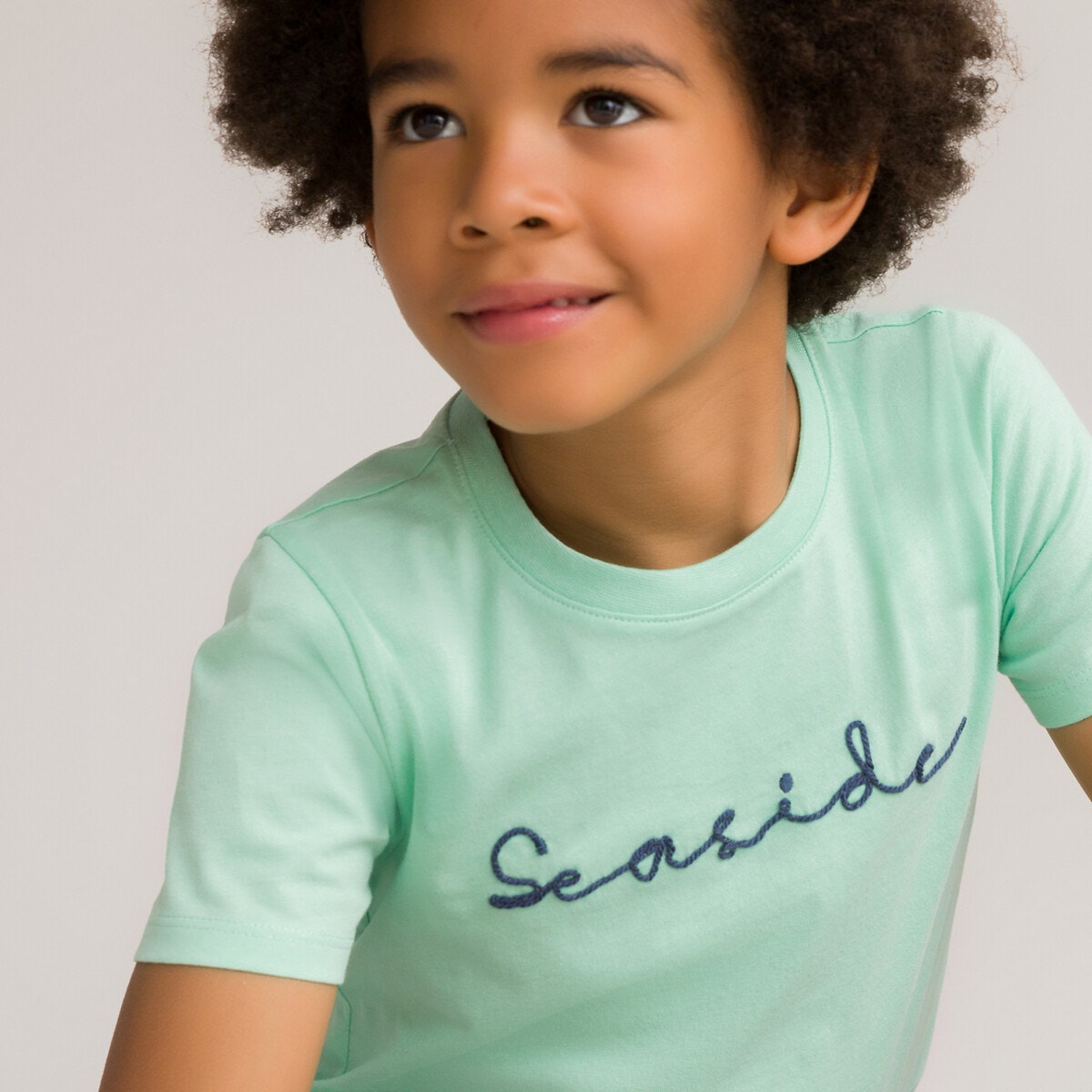 ΠΑΙΔΙ | Μπλούζες & Πουκάμισα | T-shirts Κοντομάνικο T-shirt με κέντημα από οργανικό βαμβάκι, 3-12 ετών
