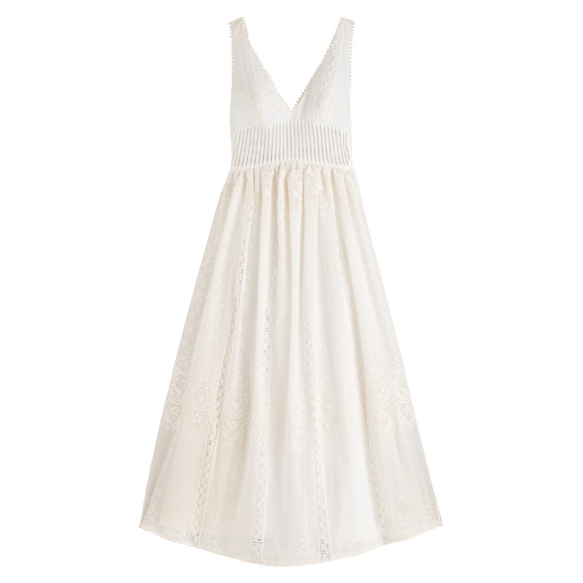 DELPHINE MANIVET X LA REDOUTE Αμάνικο μακρύ νυφικό φόρεμα