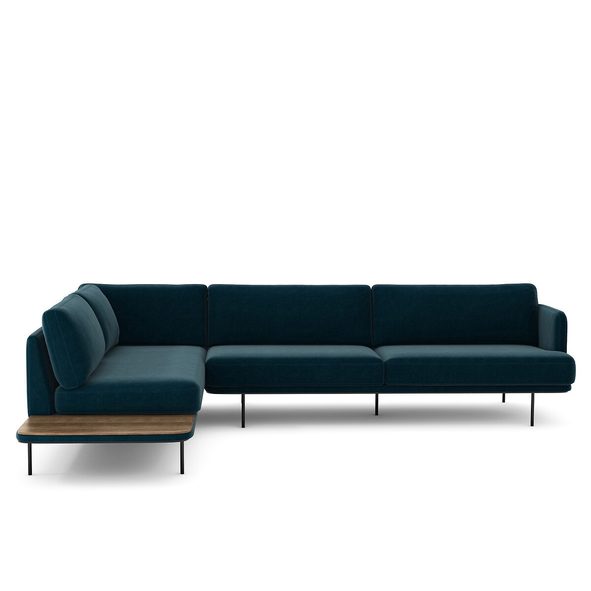 Σπίτι > Έπιπλα > Καθιστικό > Καναπέδες > Γωνιακοί καναπέδες Γωνιακός καναπές από βελούδο Μ221xΠ309xΥ80cm