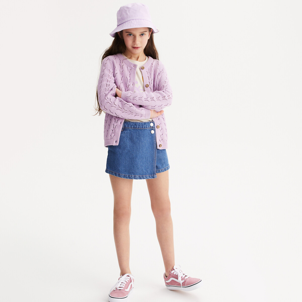 La Redoute Collections Πλεκτή ζακέτα με αζούρ πλέξη