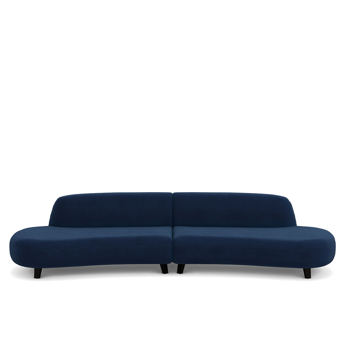 Εξαθέσιος καναπές από βελούδο Μ112xΠ351xΥ75cm