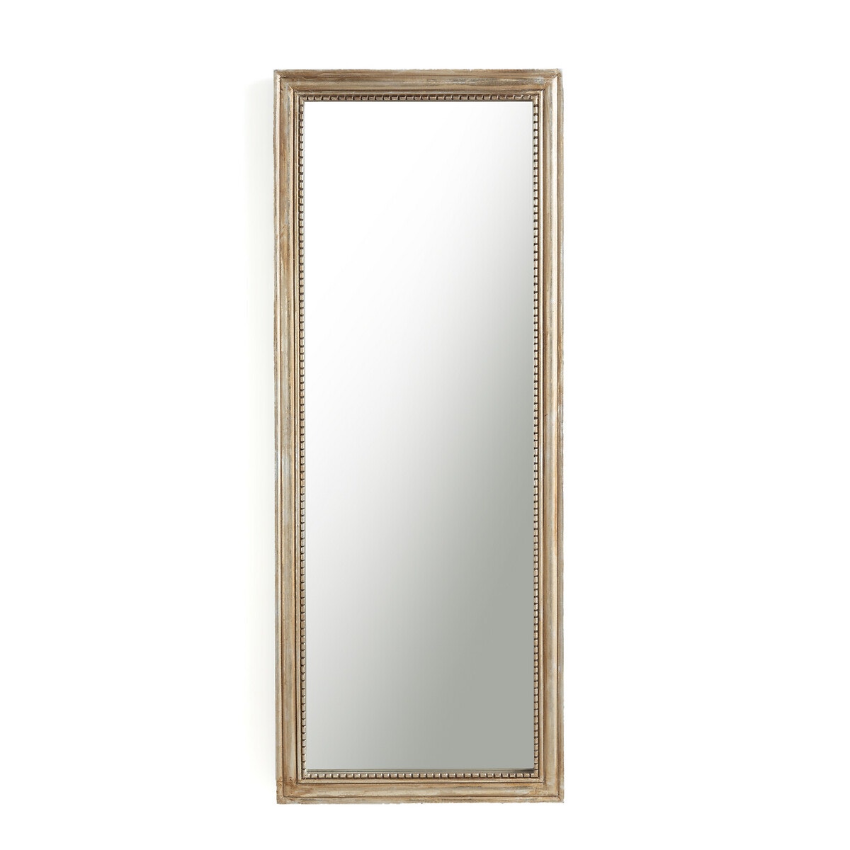 Ορθογώνιος καθρέφτης από μασίφ ξύλο μάνγκο Υ140 εκ., Afsan
