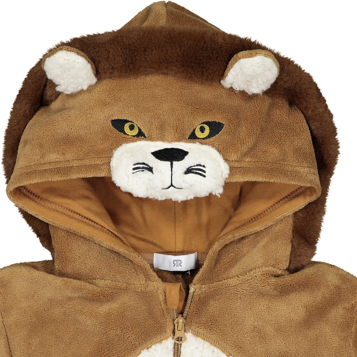 Ολόσωμη φλις πιτζάμα με κουκούλα-λιοντάρι, 3-14 ετών