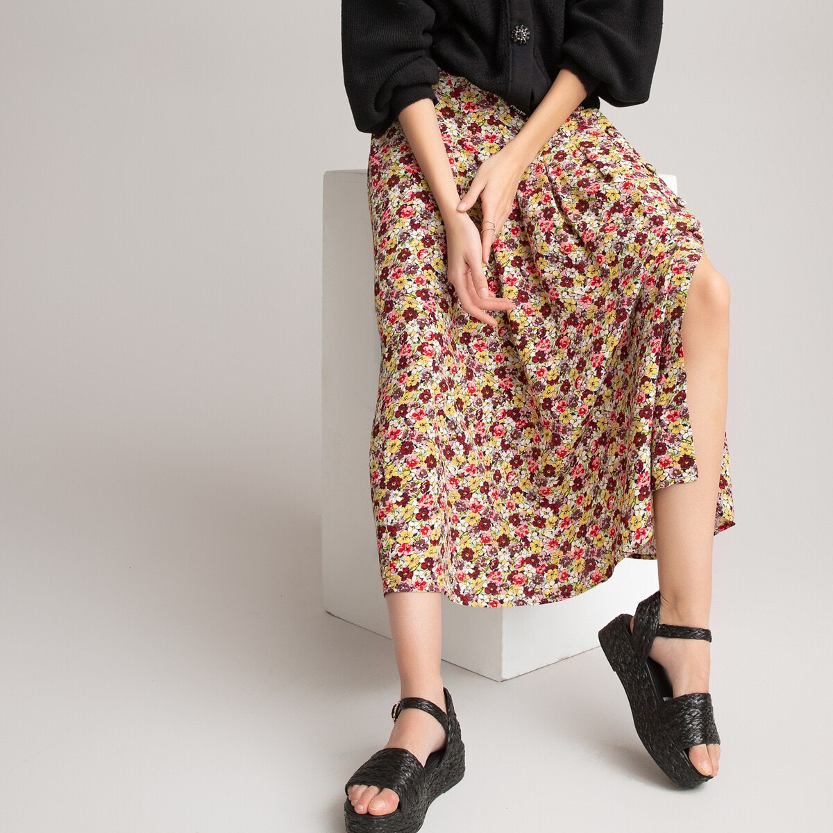 ΓΥΝΑΙΚΑ | Φούστες | Maxi Μακριά φλοράλ φούστα με σούρες