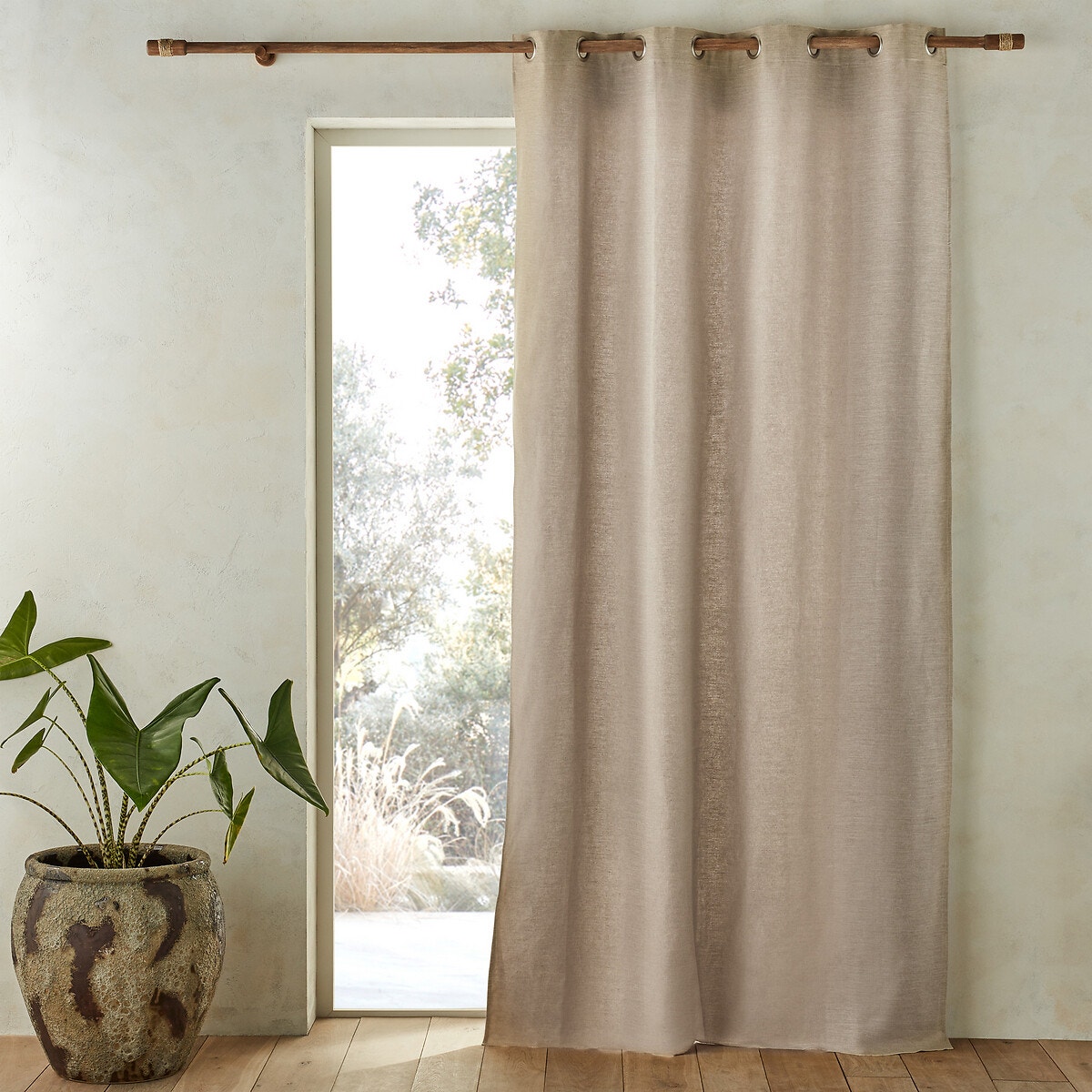 Λινό ριντό με βαμβακερή επένδυση 140x180 cm