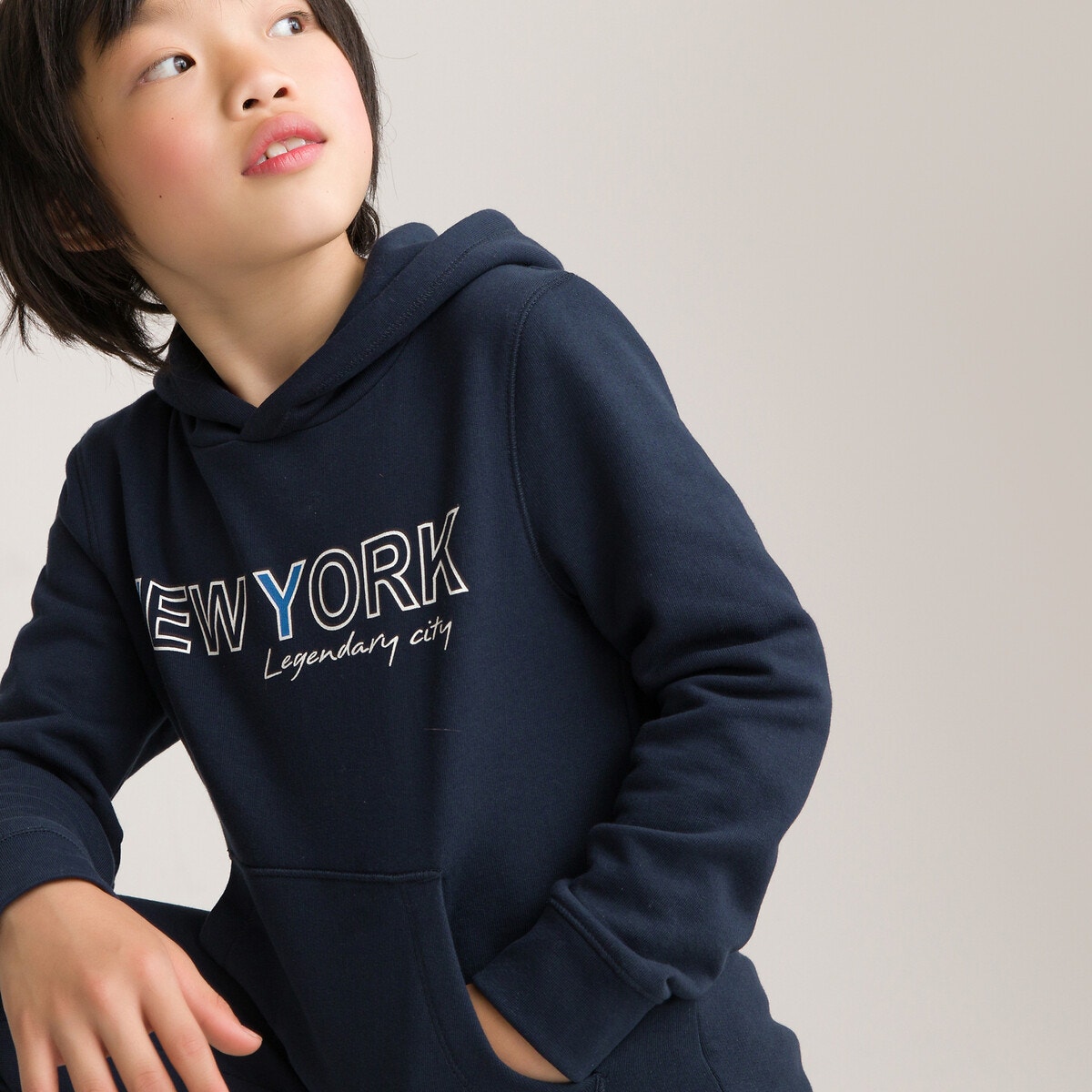 Φούτερ με κουκούλα από οργανικό βαμβάκι