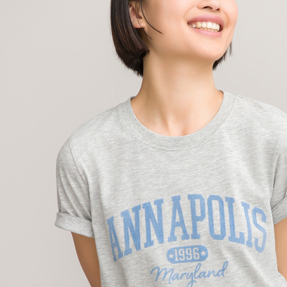 T-shirt από οργανικό βαμβάκι με στάμπα μπροστά