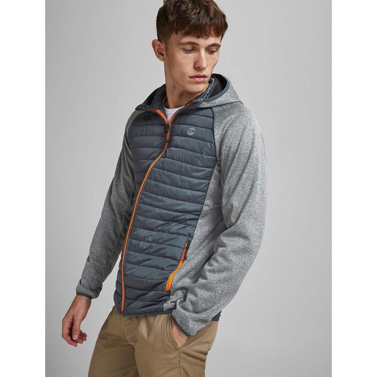 JACK & JONES Καπιτονέ μπουφάν από δύο υλικά, Multi Quilted