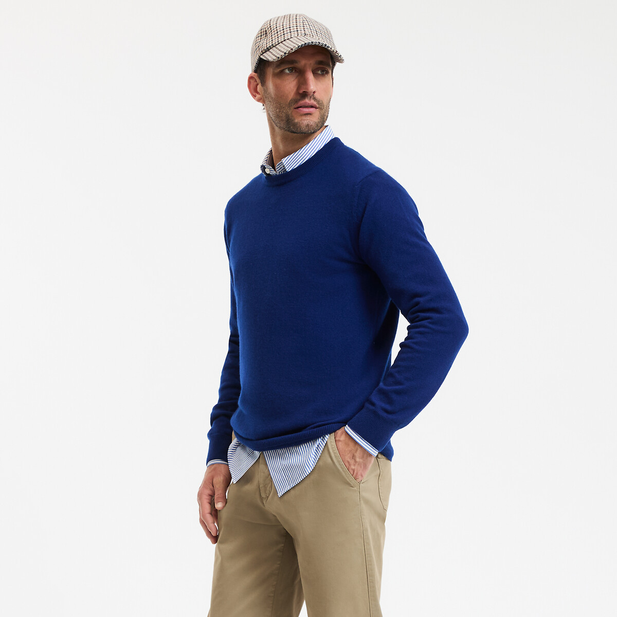 La Redoute Collections Πλεκτό με στρογγυλή λαιμόκοψη από κασμίρι