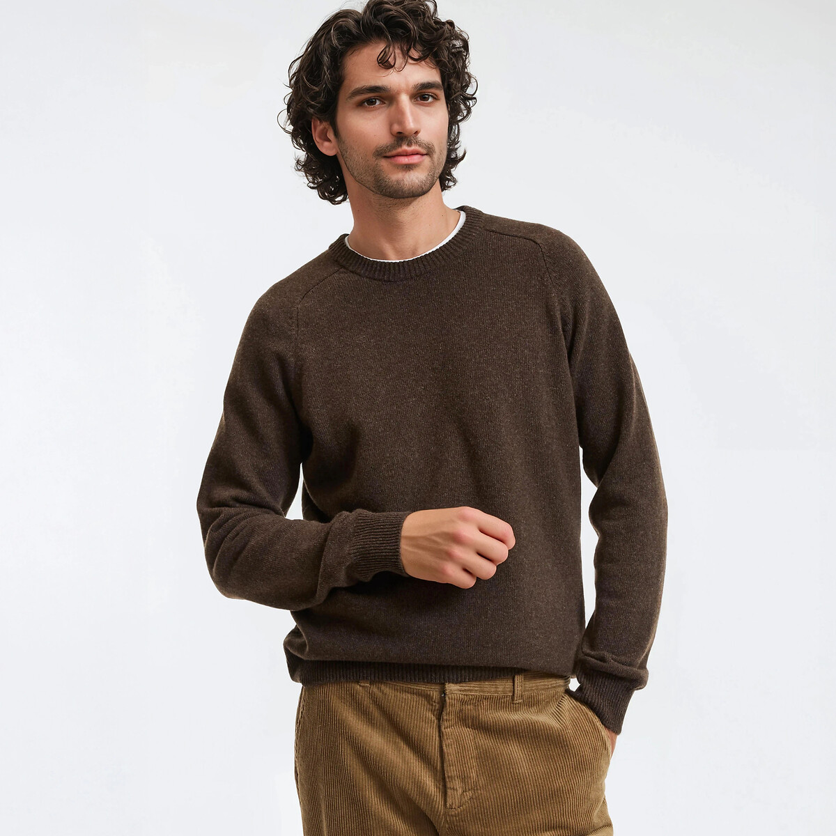 Πλεκτό με στρογγυλή λαιμόκοψη από lambswool