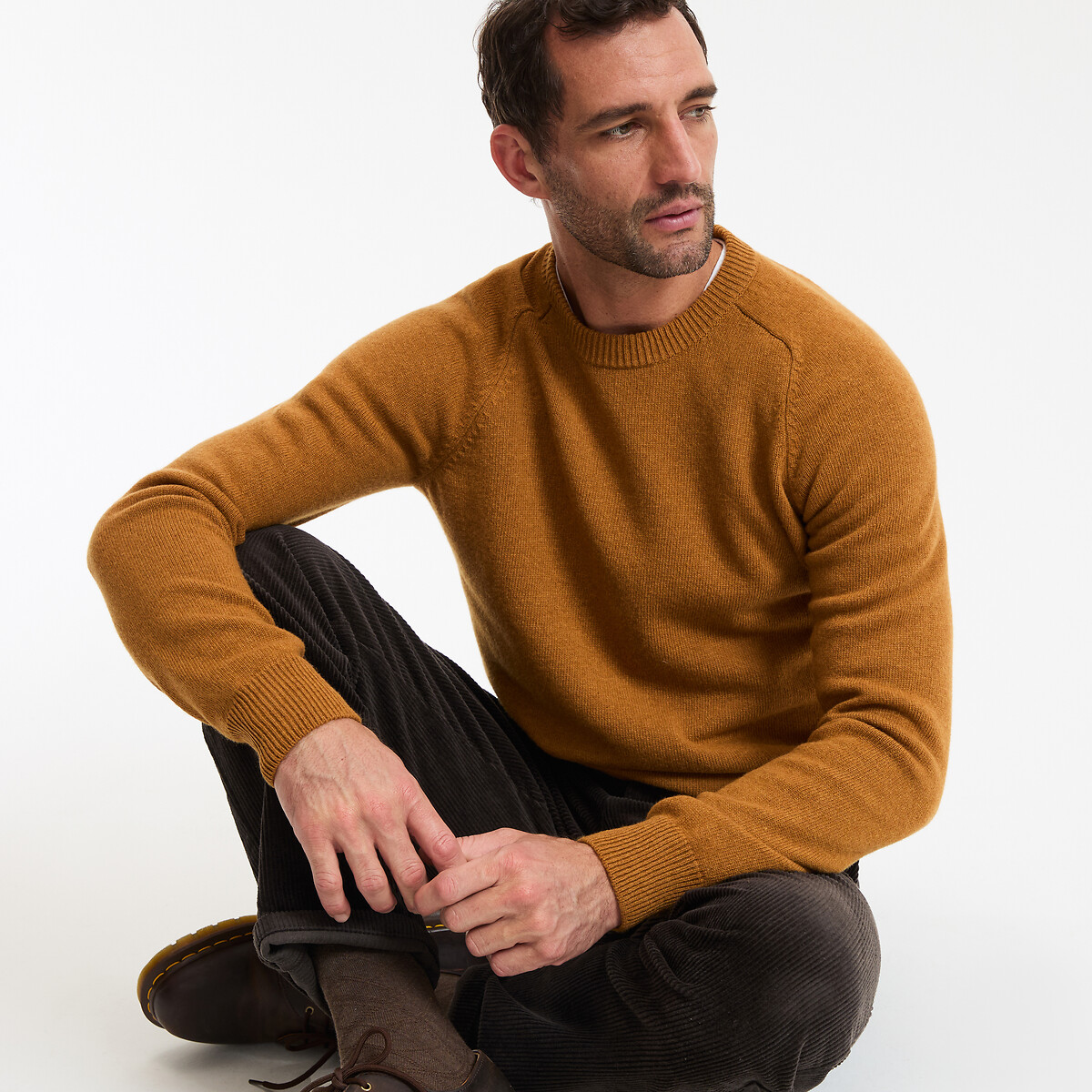 La Redoute Collections Πλεκτό με στρογγυλή λαιμόκοψη από lambswool