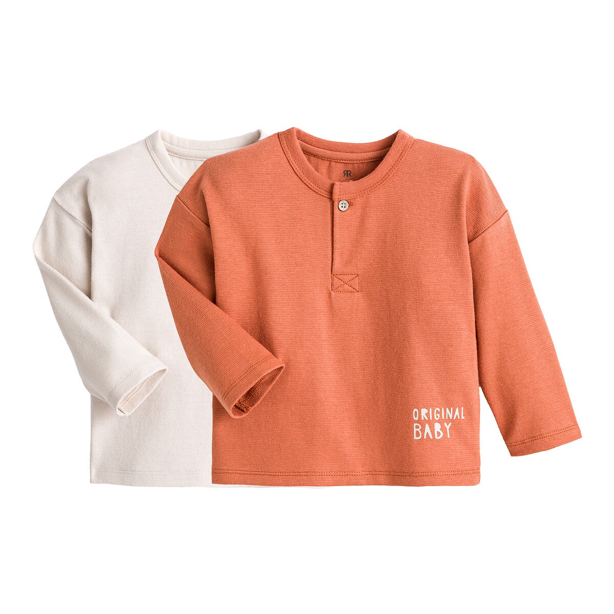 ΠΑΙΔΙ | Μπλούζες & Πουκάμισα | Τοπ Σετ 2 μπλούζες από οργανικό βαμβάκι, 1 μηνός - 4 ετών