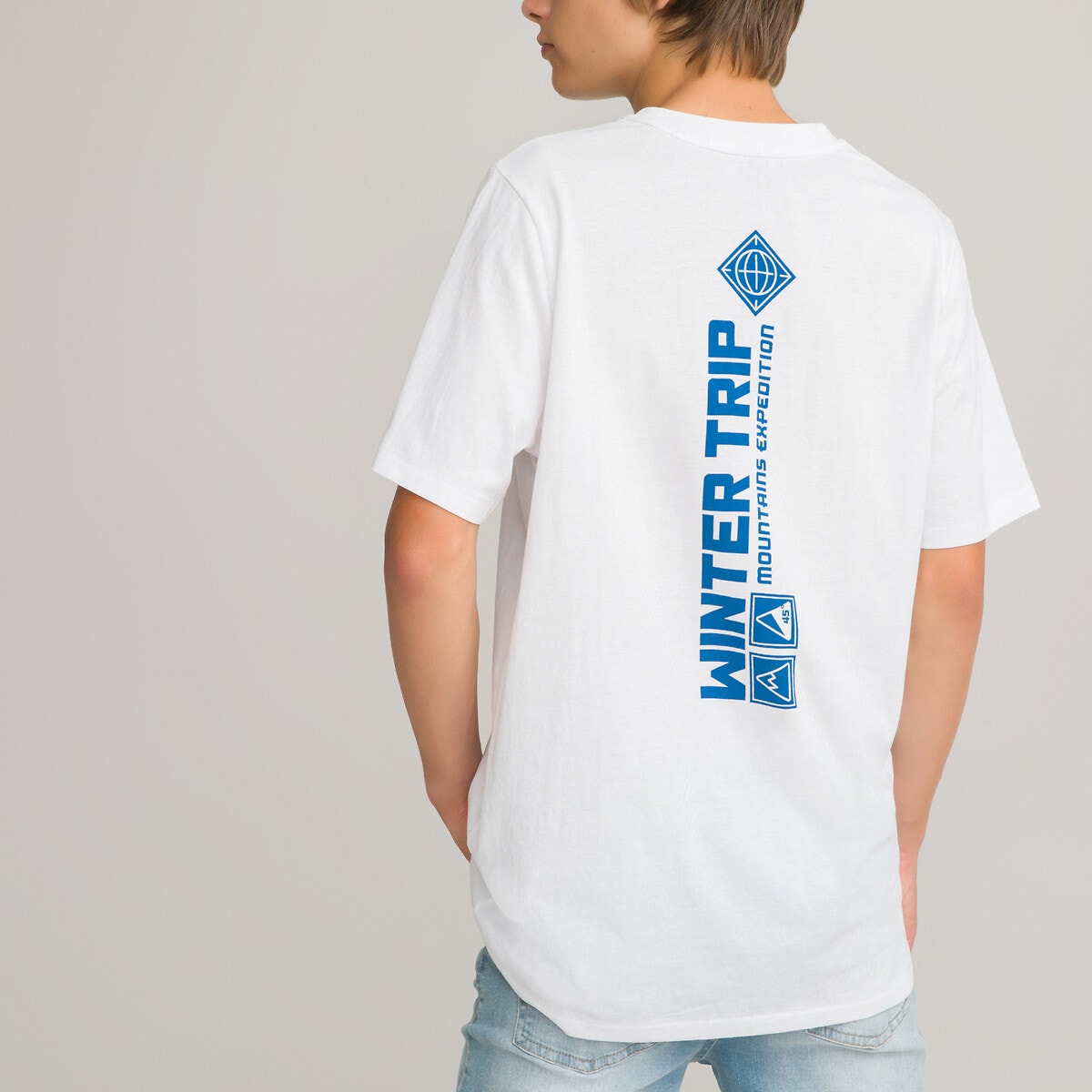 ΠΑΙΔΙ | Μπλούζες & Πουκάμισα | T-shirts T-shirt με στάμπα μπροστά και πίσω, 10-18 ετών