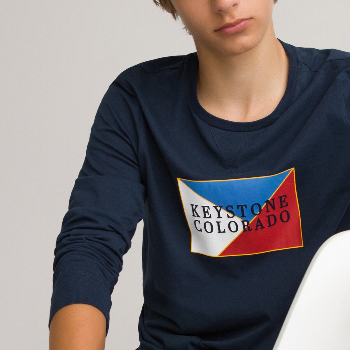 ΠΑΙΔΙ | Μπλούζες & Πουκάμισα | T-shirts Μακρυμάνικη μπλούζα με στάμπα, 10-18 ετών