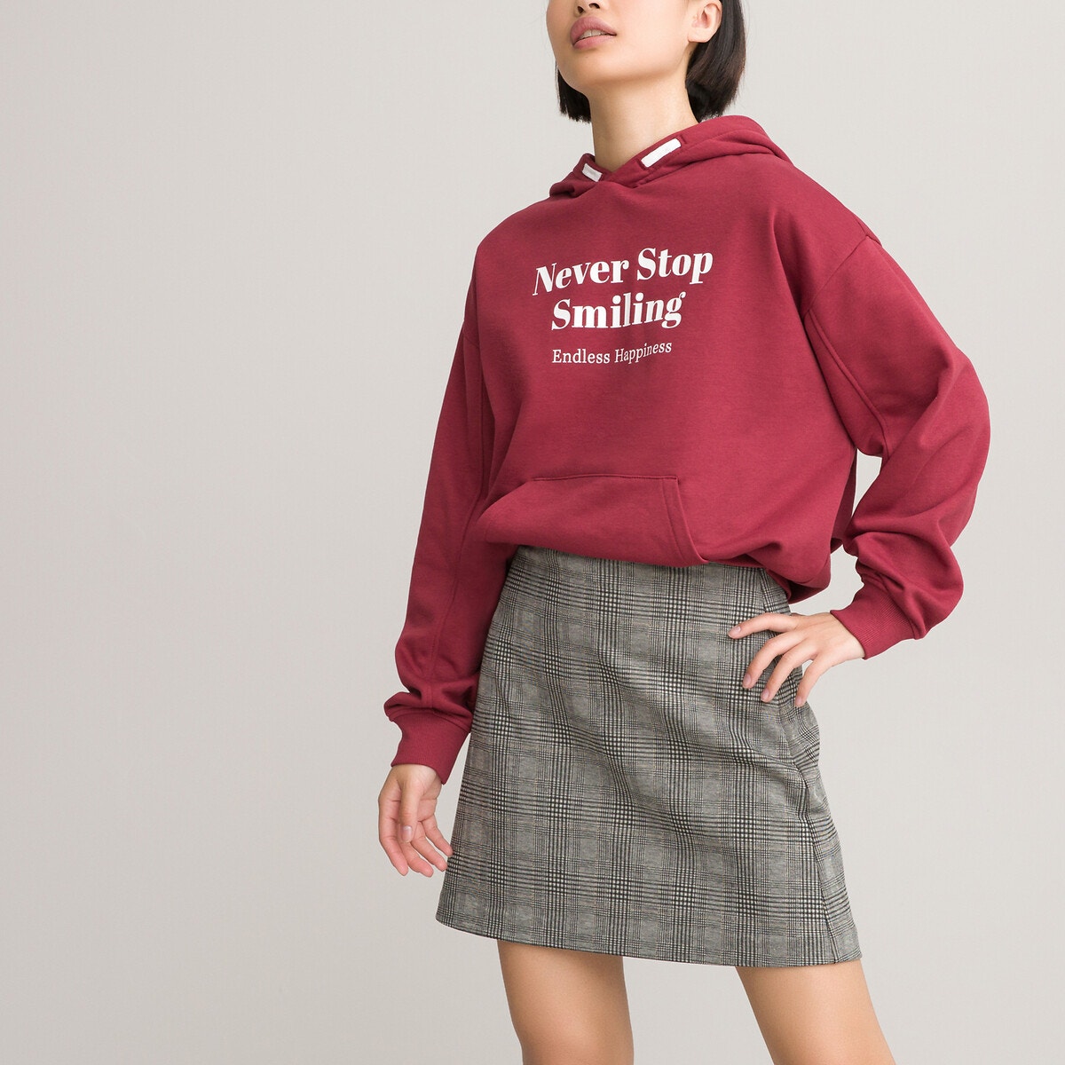 La Redoute Collections Καρό φούστα ασε ύφανση milano