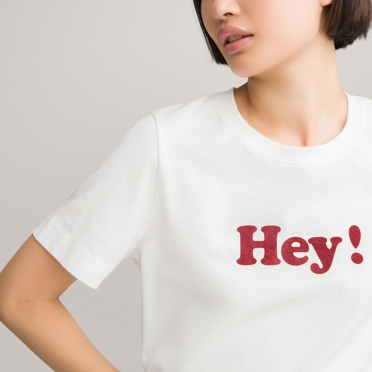 ΠΑΙΔΙ | Μπλούζες & Πουκάμισα | T-shirts T-shirt με στρογγυλή λαιμόκοψη και στάμπα μπροστά, 10-18 ετών