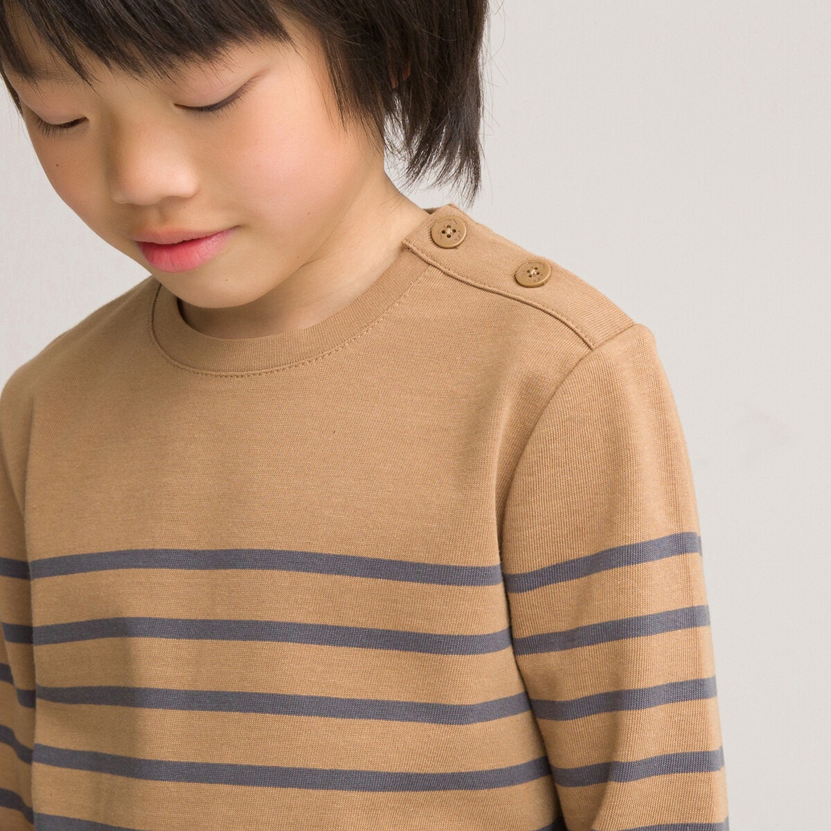 ΠΑΙΔΙ | Μπλούζες & Πουκάμισα | T-shirts Μακρυμάνικη μπλούζα με ρίγες, 3-12 ετών