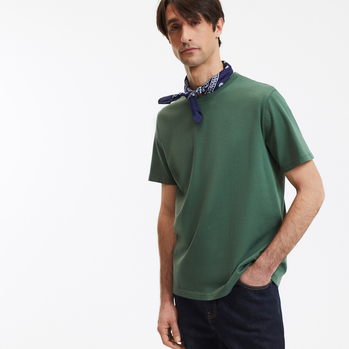 La Redoute Collections Κοντομάνικο T-shirt από οργανικό βαμβάκι