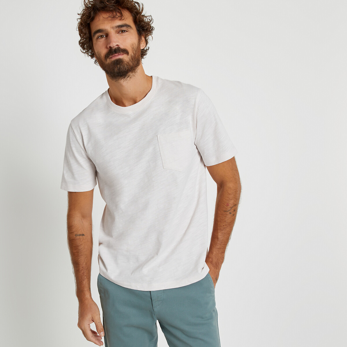 La Redoute Collections Κοντομάνικο T-shirt από οργανικό βαμβάκι