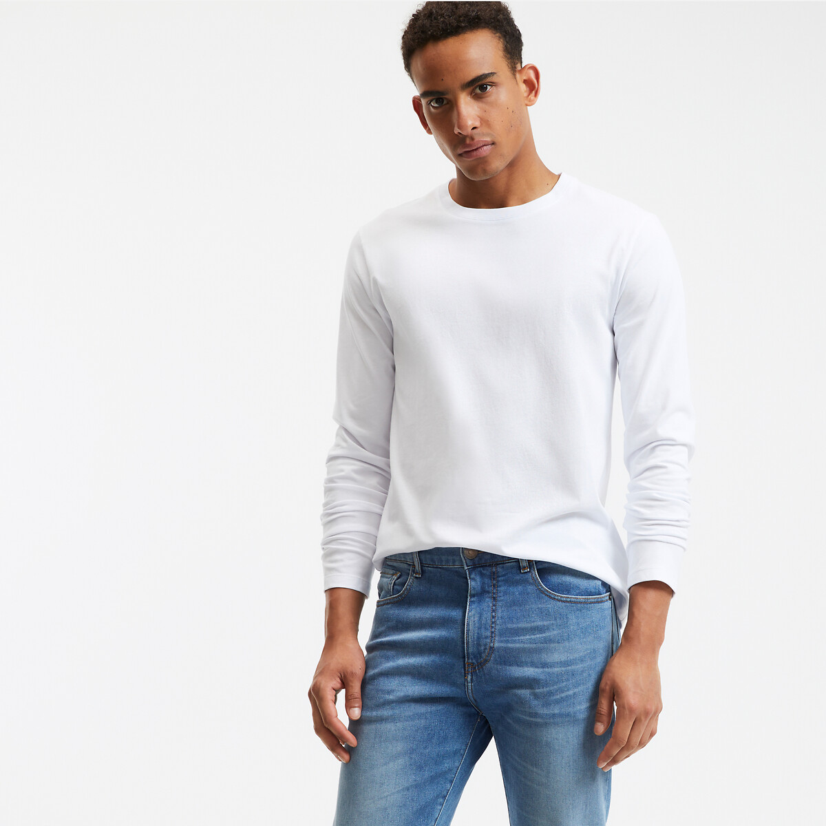 La Redoute Collections Μακρυμάνικη μπλούζα από οργανικό βαμβάκι