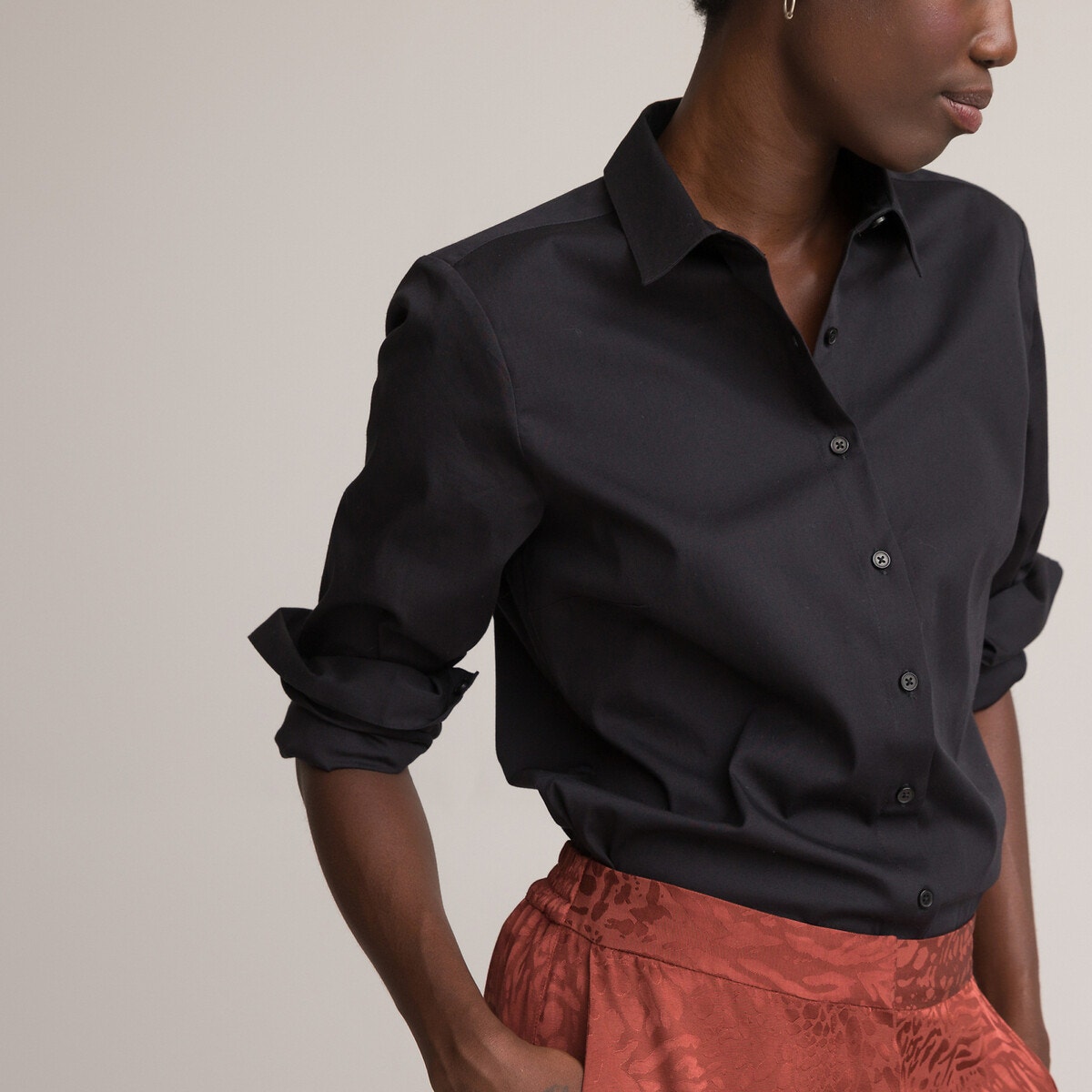ΓΥΝΑΙΚΑ | Μπλούζες & Πουκάμισα | Πουκάμισα Μακρυμάνικο πουκάμισο σε μεσάτη γραμμή