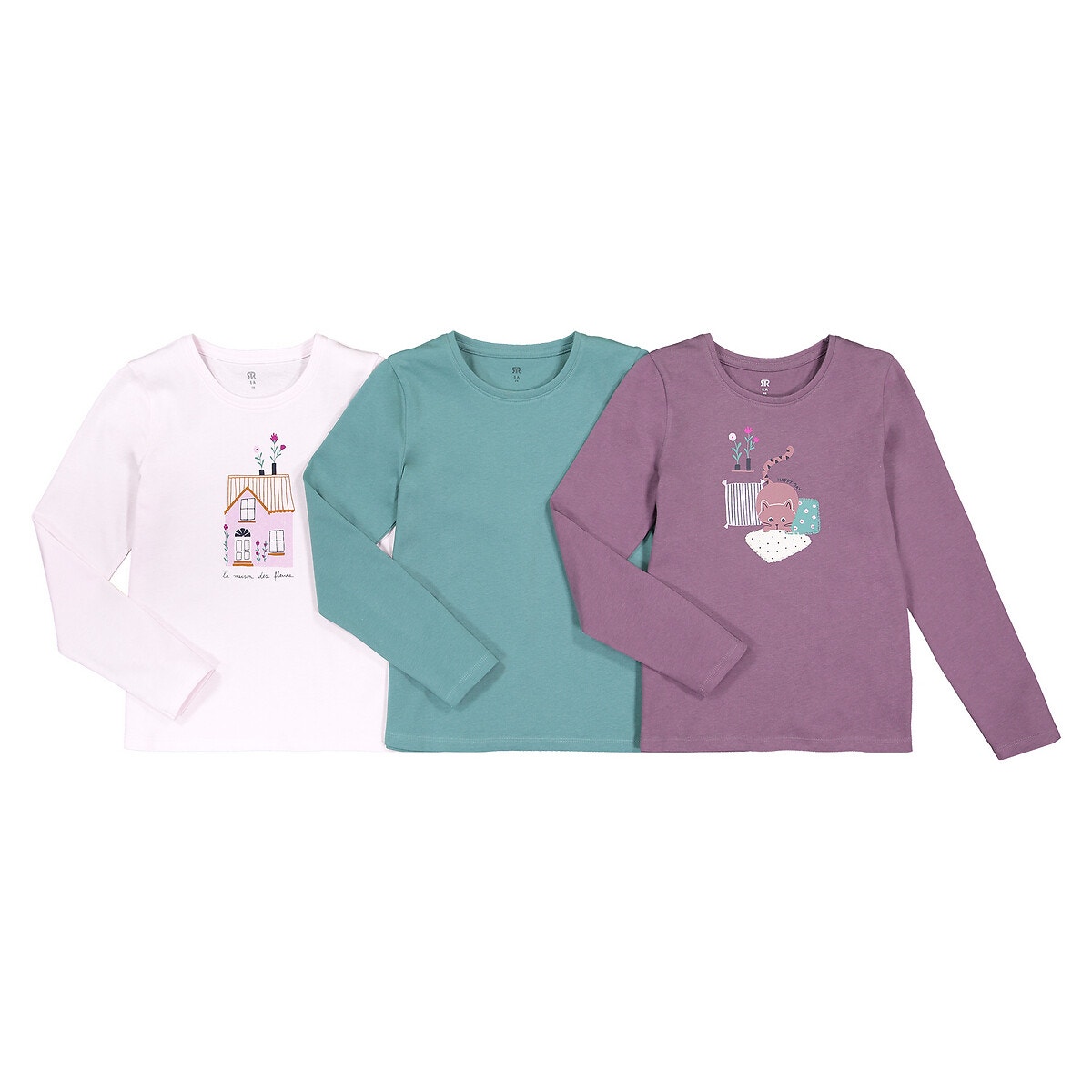 ΠΑΙΔΙ | Μπλούζες & Πουκάμισα | Μπλούζες Σετ 3 μπλούζες από οργανικό βαμβάκι, 3-12 ετών