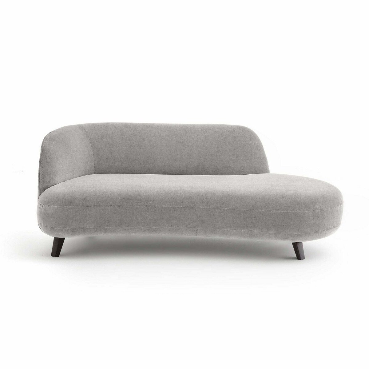 Ανάκλιντρο από βελούδο stonewashed Μ99xΠ190xΥ75cm