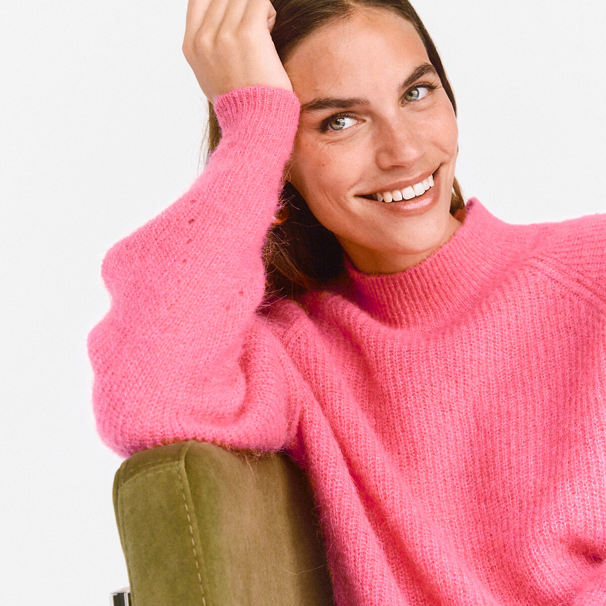 La Redoute Collections Πλεκτό με όρθιο λαιμό