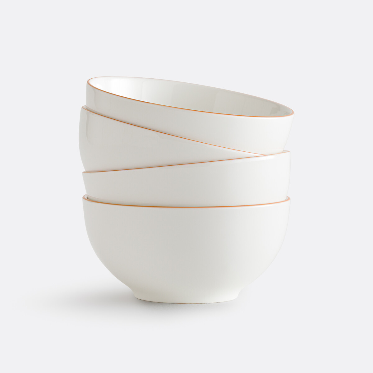 Σετ 4 μπολ από πορσελάνη Μ14xΠ14xΥ7cm