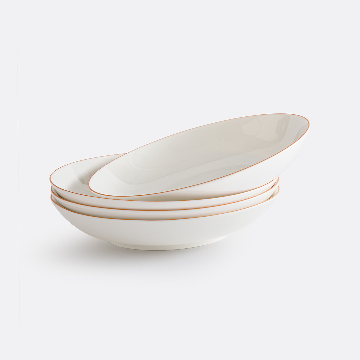 Σετ 4 βαθιά πιάτα από πορσελάνη