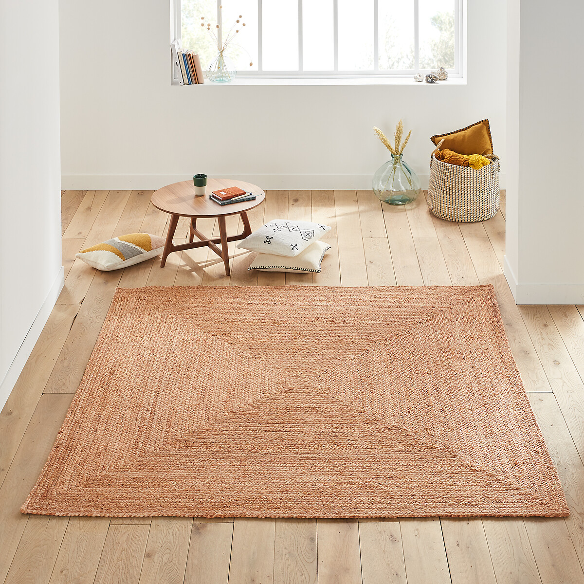 La Redoute Interieurs Τετράγωνο χαλί από γιούτα 200x200 cm Μ200xΠ200cm