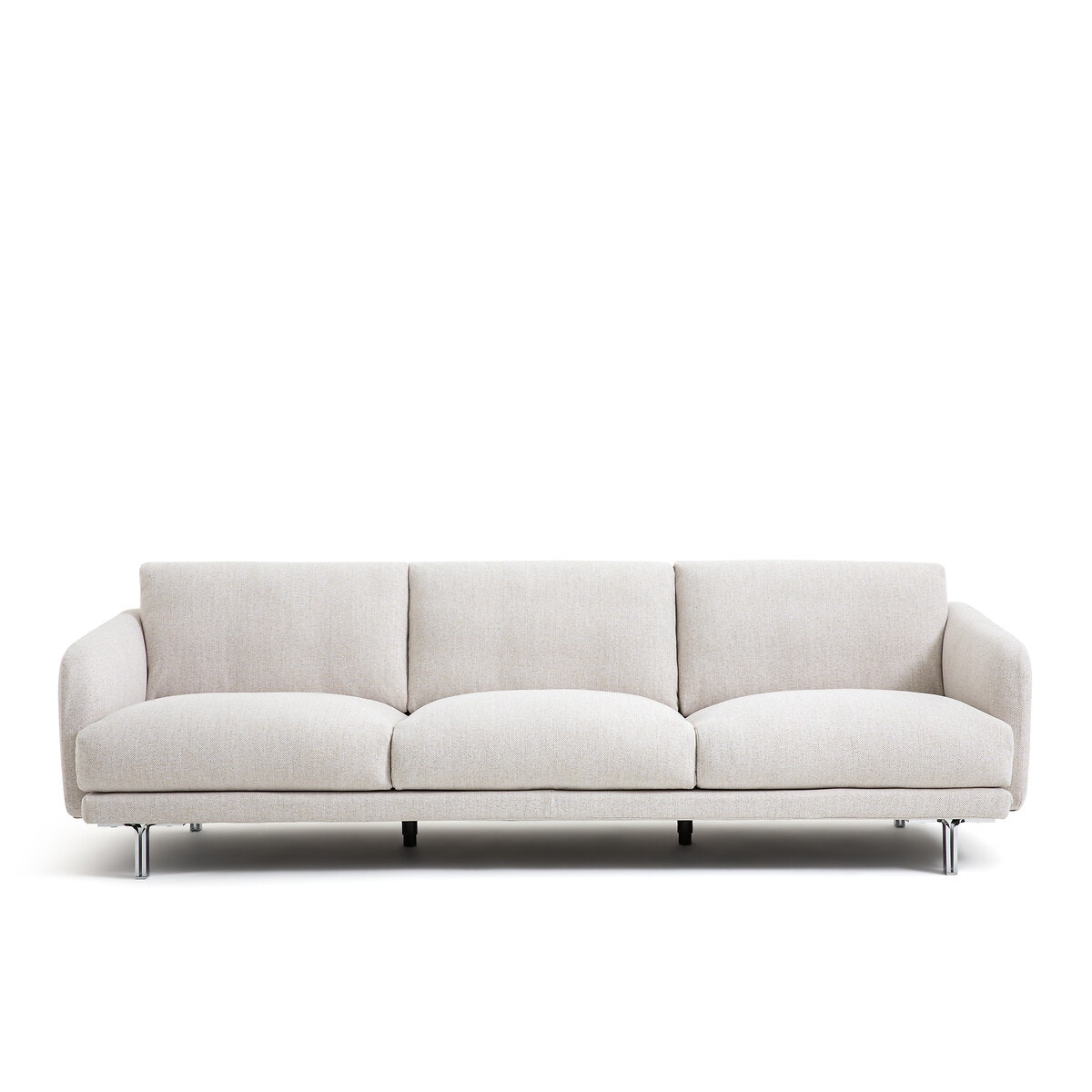 Καναπές με τουίντ ταπετσαρία Μ101xΠ246xΥ76cm