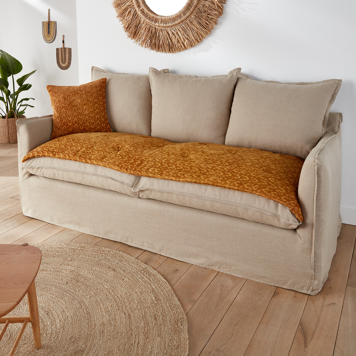 La Redoute Interieurs Βελούδινο στρώμα καθίσματος 60x180 cm