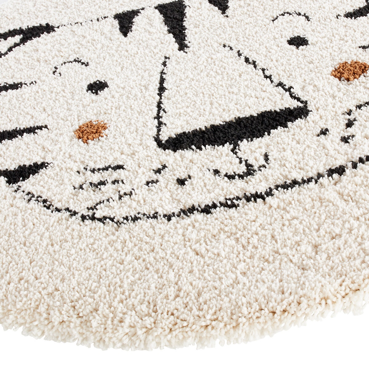 Παιδικό στρογγυλό χαλί με μοτίβο τίγρης, Lillio