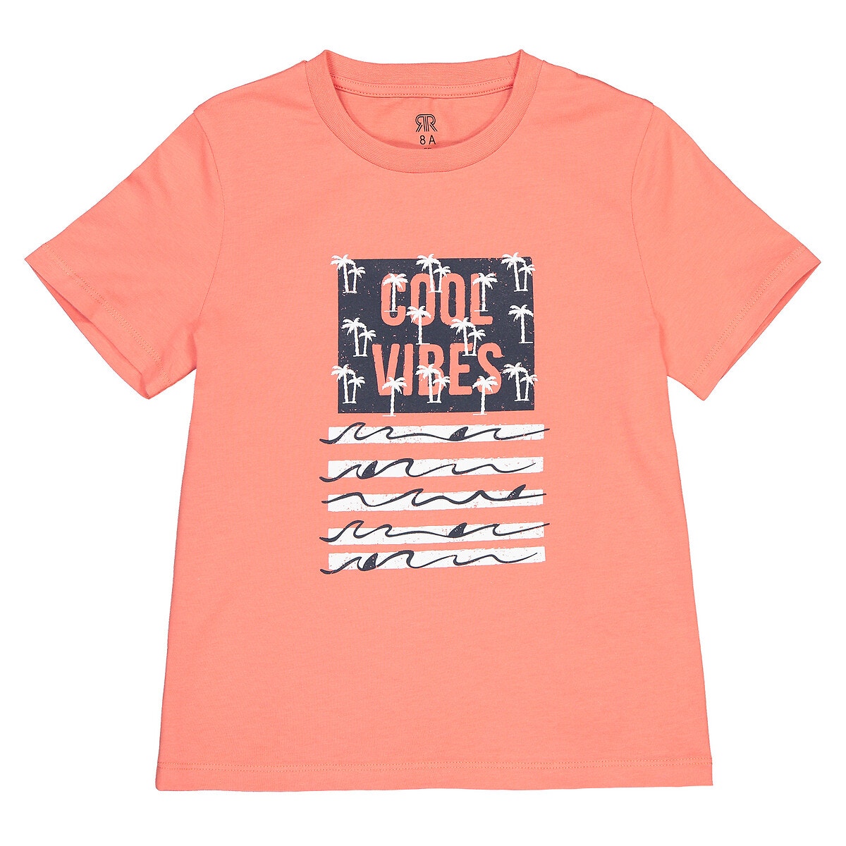 Κοντομάνικο T-shirt με στάμπα μπροστά