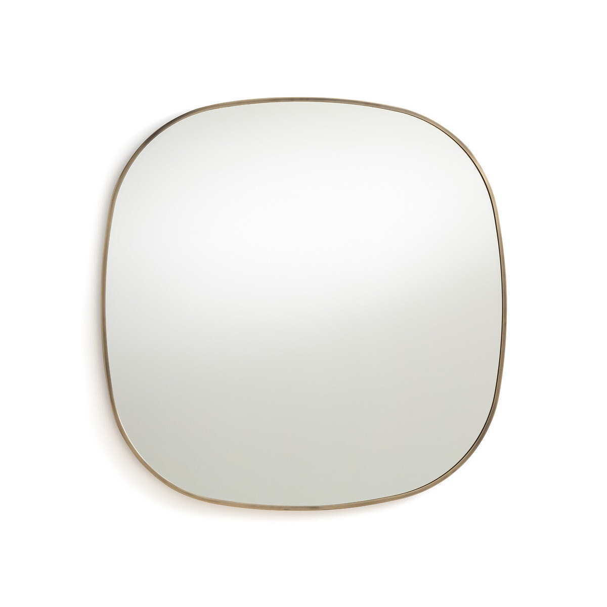 Μεταλλικός καθρέφτης με μπρονζέ παλαιωμένο φινίρισμα Υ80 εκ., Caligone