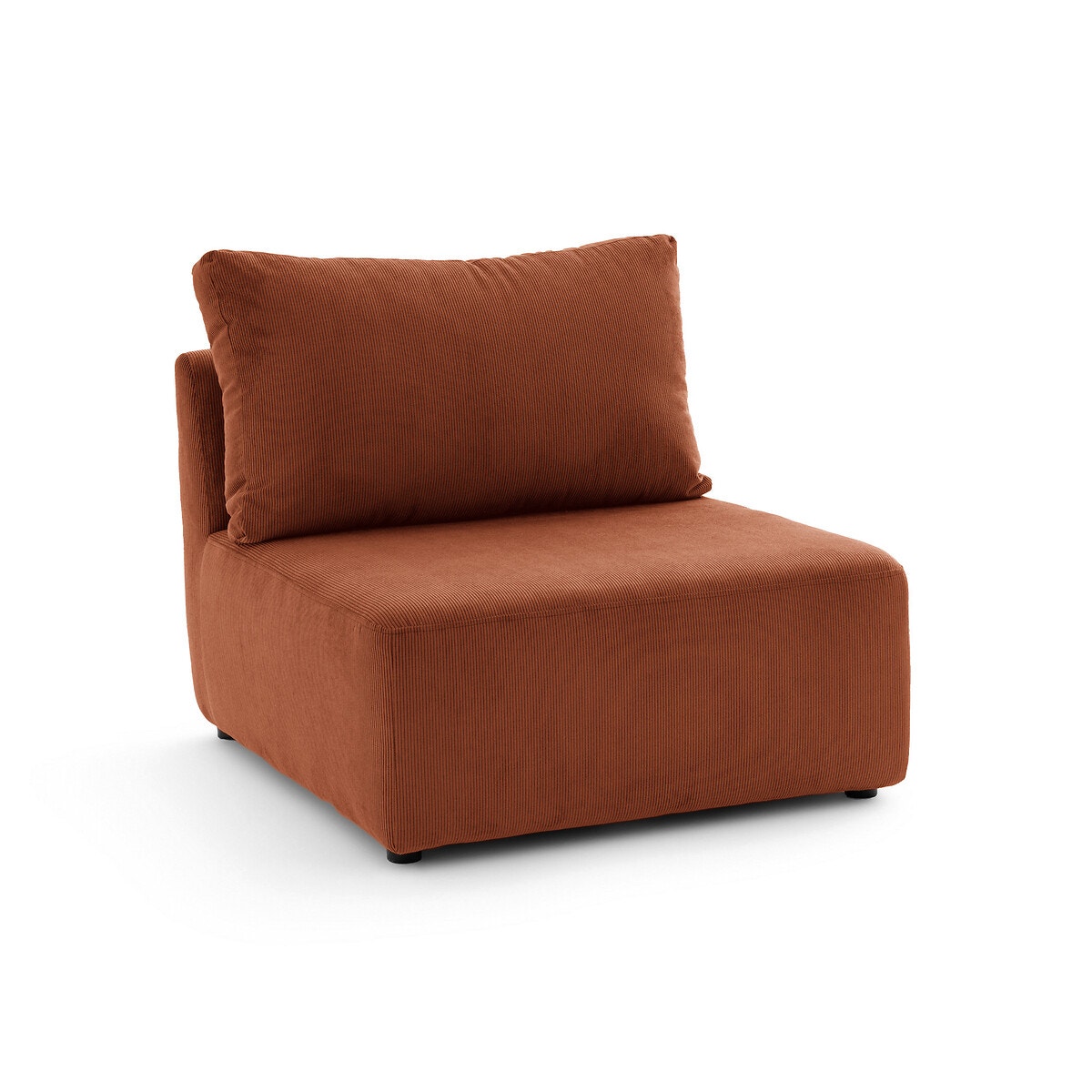 La Redoute Interieurs Πολυθρόνα χωρίς μπράτσα από κοτλέ βελούδο Π85xΥ67cm